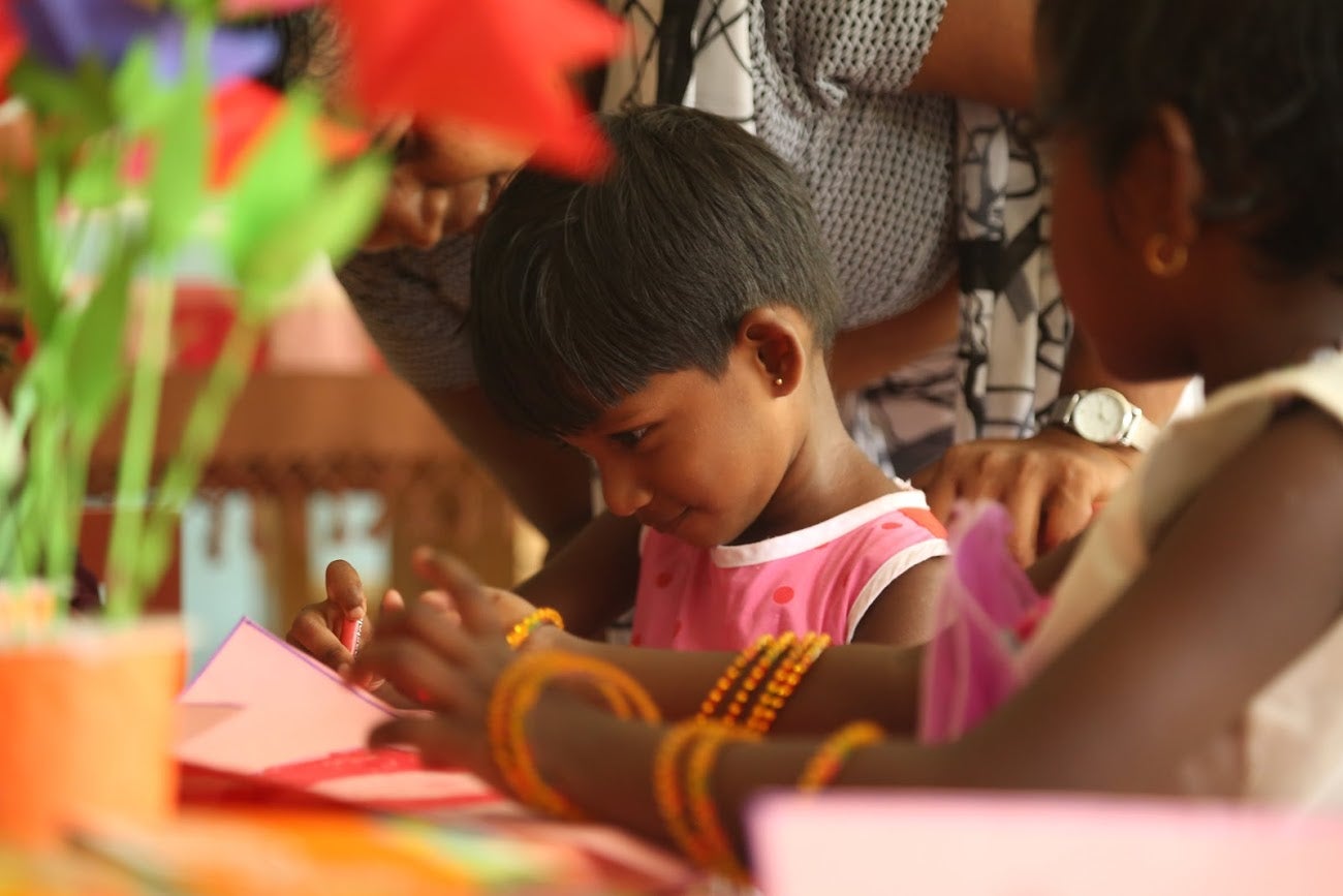 Age appropriate activities help children to develop cognitive and motor skills. 