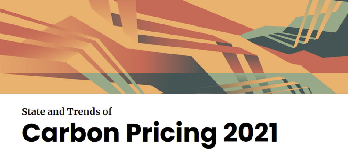 State and Trends of Carbon Pricing 2021 report cover State and Trends of Carbon Pricing 2021 report cover