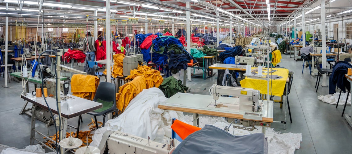 Industrial textile factory in Botswana. Photo credit: Shutterstock Industrial textile factory in Botswana. Photo credit: Shutterstock