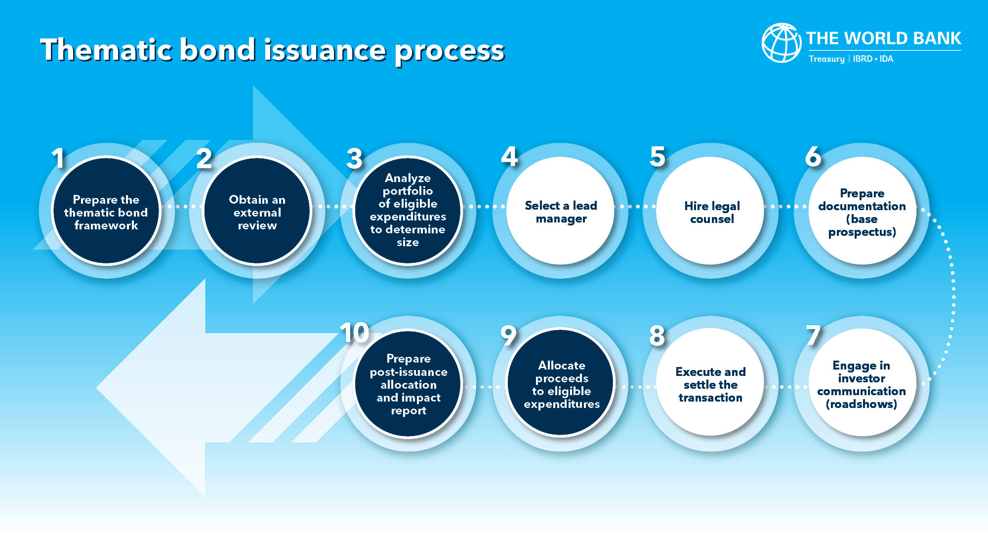 Figure 2: Process for Issuing Thematic Bonds: 
