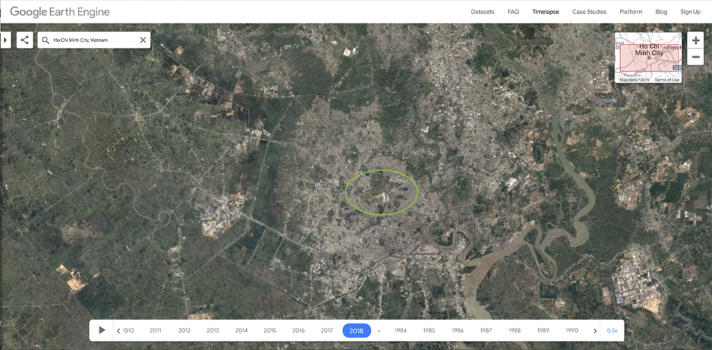 Ho Chi Minh  City, Google Earth