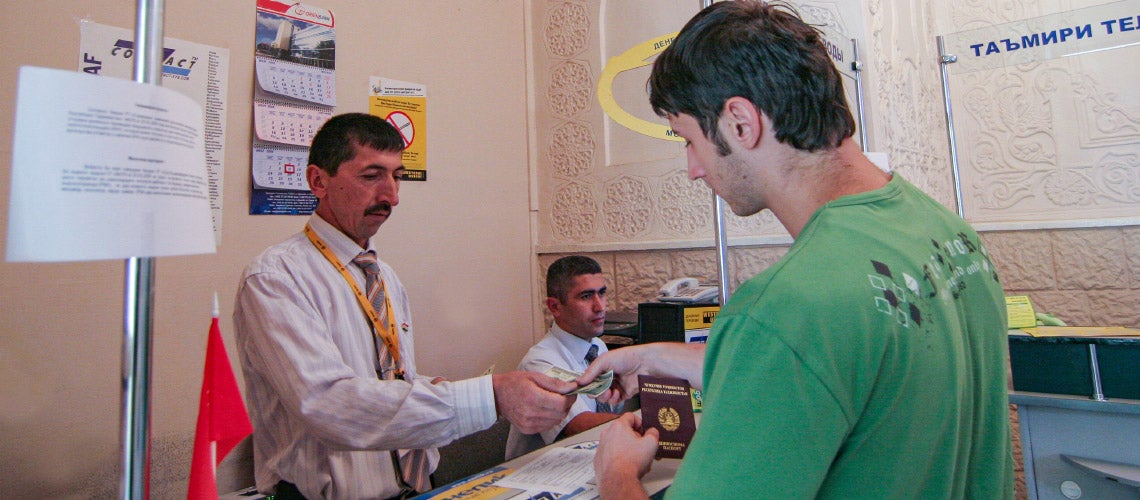 Banking transaction, Tajikistan Banking transaction, Tajikistan