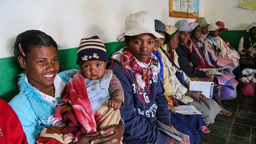 A World Bank supported cash transfer program in Madagascar. 