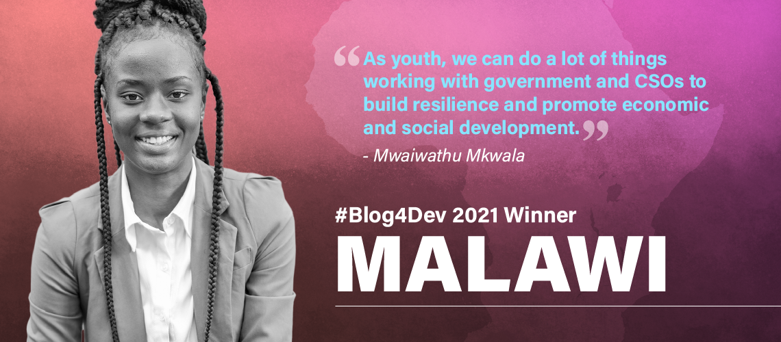 Mwaiwathu Mkwala is the 2021 Blog4Dev winner from Malawi.