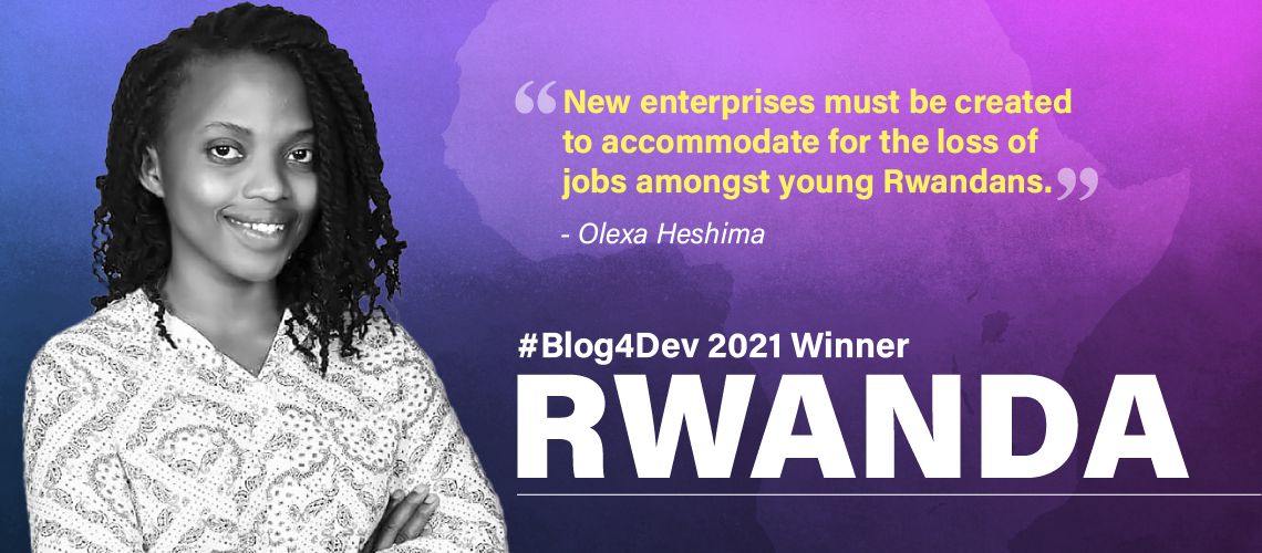 Olexa Heshima, winner of the 2021 Blog4Dev competition for Rwanda. Olexa Heshima, winner of the 2021 Blog4Dev competition for Rwanda.