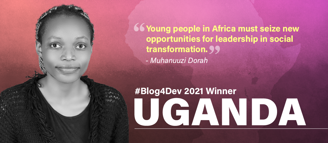 Muhanuuzi Dorah is the 2021 Blog4Dev winner from Uganda. Muhanuuzi Dorah is the 2021 Blog4Dev winner from Uganda.