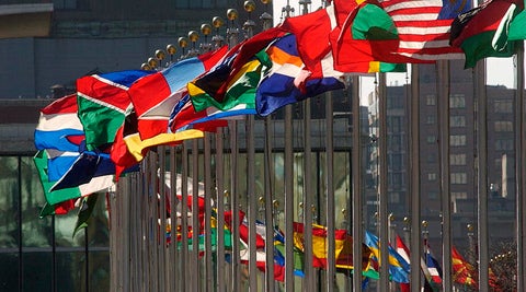 Flags at the United Nations. UN Photos