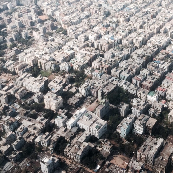 Aerial View of Dhaka Aerial view of Dhaka