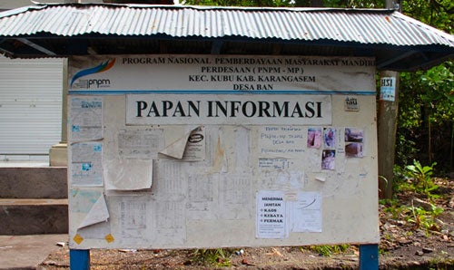 Community information board